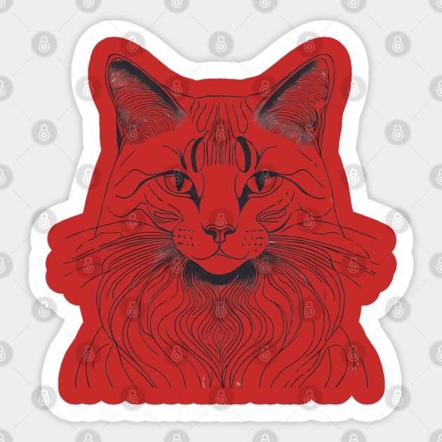 Cats Sticker by FehuMarcinArt